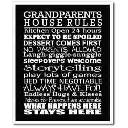 Grandparents Rules Print