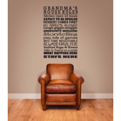 Grandparents Rules Decal