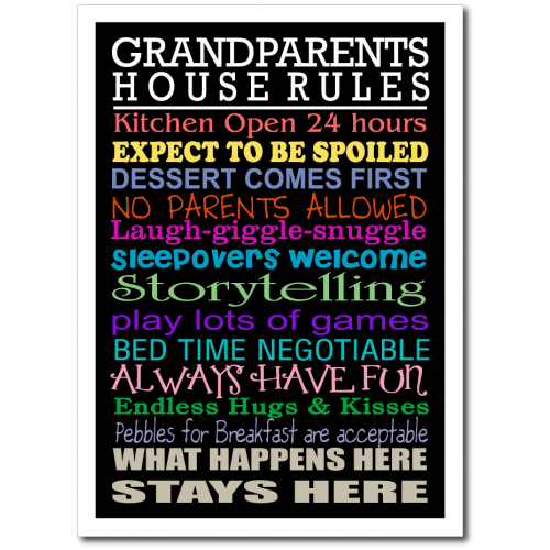 Grandparents Rules Print